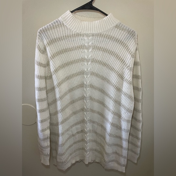 Talbots Sweaters - ✨Talbots Knitted Gold Sparkly Sweater Size X #B1
